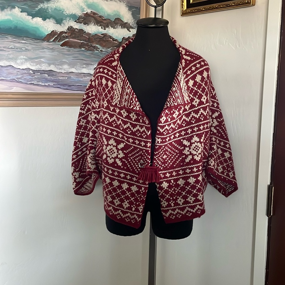 Cabi wool blend crop sweater